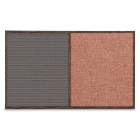 United Visual Products Sliding Door Indoor Enclosed Corkboard, 3 UV9000ACSH-GOLD-PEARL
